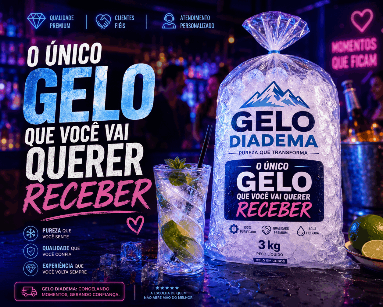 SACO DE GELO EM DIADEMA