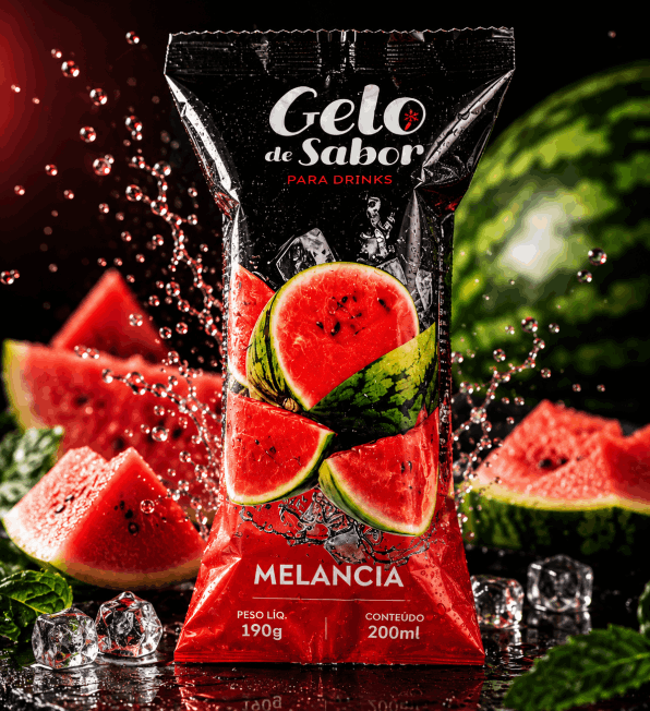 Gelo Saborisado sabor melancia